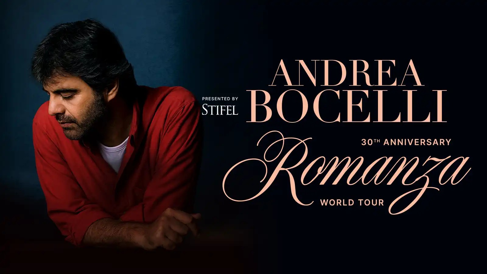 Andrea Bocelli "Romanza 30th Anniversary Concert Tour" in Canada ~ December 10 - 15, 2026 (6 Days)